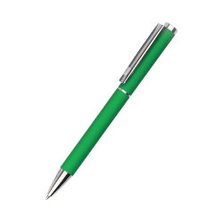 Ручка металлическая Titan софт-тач - Зеленый FF