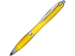 Ручка пластиковая шариковая Nash, желтый, синие чернила