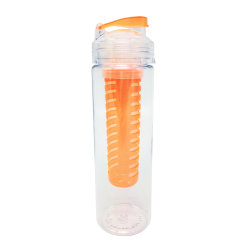 Бутылка для воды "Fruits" с емкостью для фруктов, 0,7 л., оранжевый