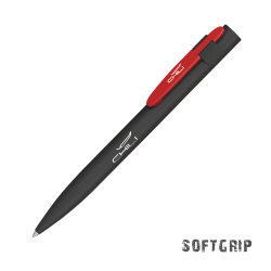 Ручка шариковая "Lip SOFTGRIP", черный с красным
