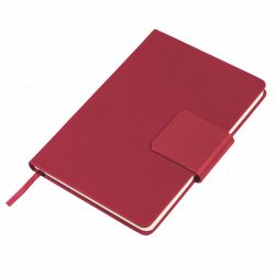 Ежедневник недатированный Stevie, А5,  красный, кремовый блок, без обреза (красный)