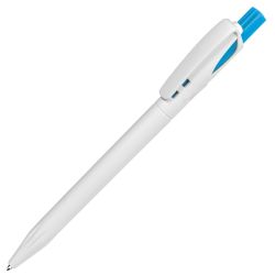 Ручка шариковая TWIN WHITE (белый, голубой)