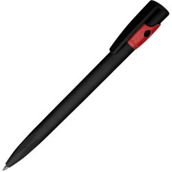 Ручка шариковая из экопластика KIKI ECOLINE (черный, красный)