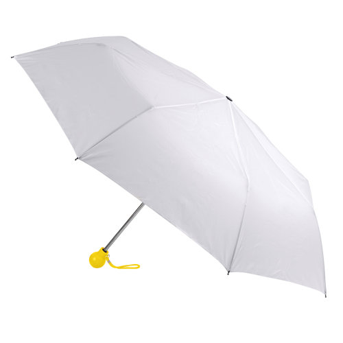 Зонт складной FANTASIA, механический (белый, желтый)