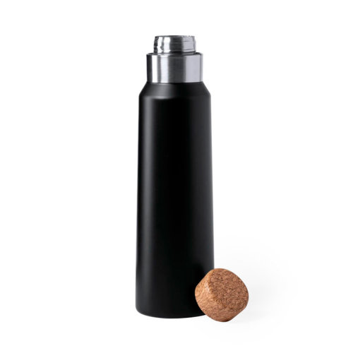 Бутылка для воды ANUKIN, 770 мл, нержавеющая сталь (черный)