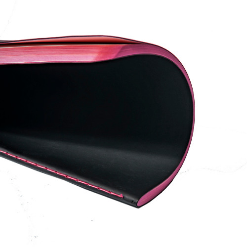 Тетрадь SLIMMY, 140 х 210 мм,  черный с розовым, бежевый блок, в клетку (черный, розовый)