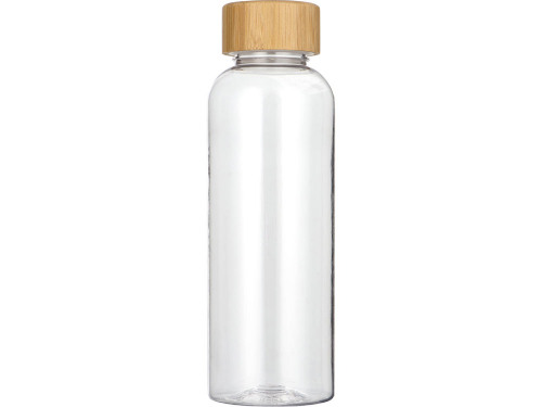 Бутылка из переработанного пластика Kato Bamboo с бамбуковой крышкой, 500 мл