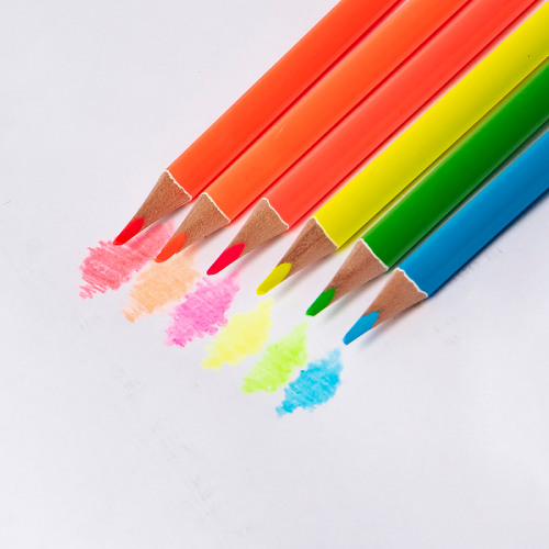 Набор цветных карандашей NEON, 6 цветов (бежевый)
