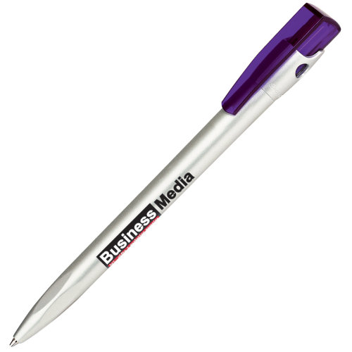 Ручка шариковая KIKI SAT (фиолетовый, серебристый)