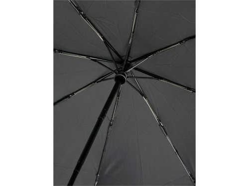 Автоматический складной зонт Bo из переработанного ПЭТ-пластика, черный