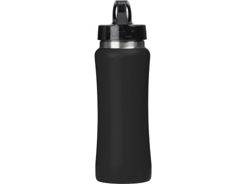 Бутылка для воды Bottle C1, сталь, soft touch, 600 мл, черный