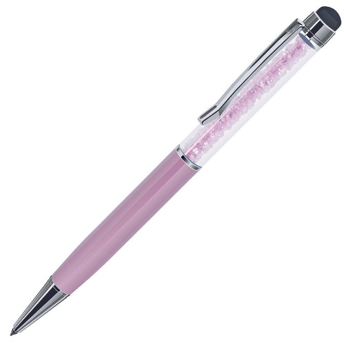 Ручка шариковая со стилусом STARTOUCH (розовый, серебристый)