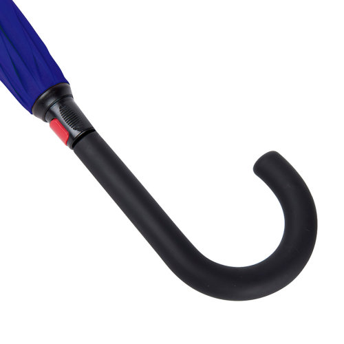 Зонт-трость "наоборот" ORIGINAL, пластиковая ручка, механический (темно-синий)