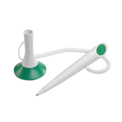 Ручка шариковая MEMO LEVISTOR CORD, белый с зеленым