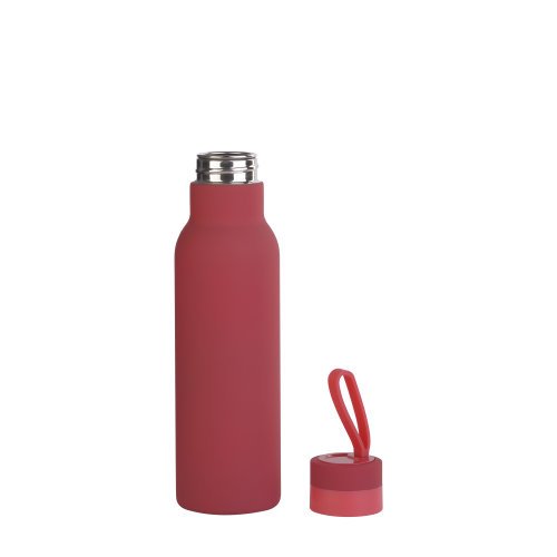 Бутылка для воды "Фитнес" 700 мл, покрытие soft touch, красный