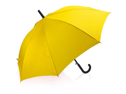 Зонт-трость полуавтомат Wetty с проявляющимся рисунком, желтый