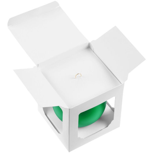 Елочный шар Gala Matt в коробке, 10 см, зеленый