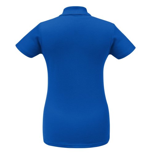 Рубашка поло женская ID.001 ярко-синяя