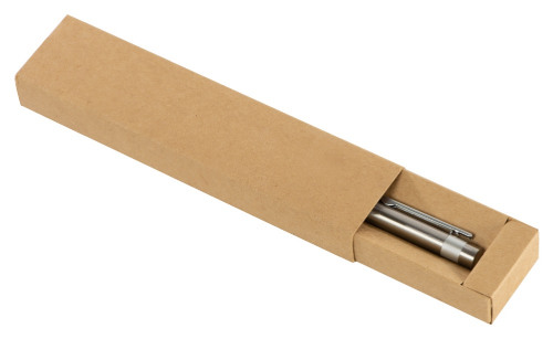 Футляр для 1 ручки из переработанного картона Recycard, натуральный