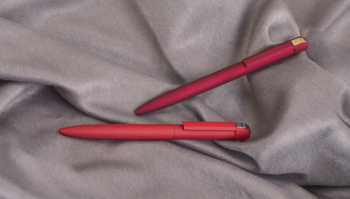 Ручка шариковая "Jupiter", покрытие soft touch, красный