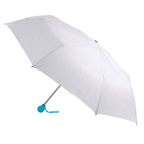 Зонт складной FANTASIA, механический (белый, голубой)