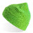 Шапка вязаная RIO с отворотом из материала rPET/рециклированного полиэстера (ярко-зелёный)