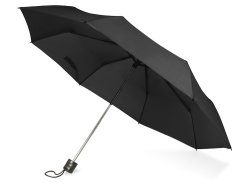 Зонт складной Columbus, механический, 3 сложения, с чехлом, черный