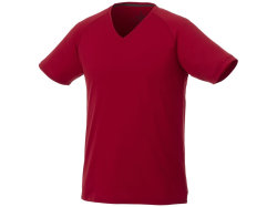 Модная мужская футболка Amery с коротким рукавом и V-образным вырезом, красный