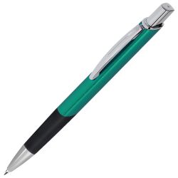 Ручка шариковая SQUARE (зеленый, серебристый)