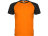 Спортивная футболка Indianapolis детская, неоновый оранжевый/черный