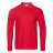 Рубашка поло мужская STAN длинный рукав хлопок/полиэстер 185, 104S, красный