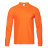 Рубашка поло унисекс STAN длинный рукав хлопок 185, 104LS, оранжевый
