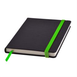 Ежедневник недатированный Ray, формат А5, в клетку (черный, зеленый)