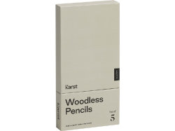 K'arst®, набор из 5 графитовых карандашей 2B без дерева, серый
