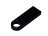 USB 2.0-флешка на 8 Гб с мини чипом и круглым отверстием, черный