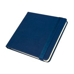 Ежедневник недатированный Quadro, A5-, темно-синий, кремовый блок (тёмно-синий)