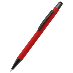 Ручка металлическая Story софт-тач, красная