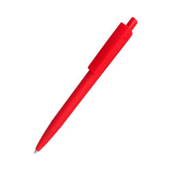 Ручка пластиковая Agata софт-тач, красная