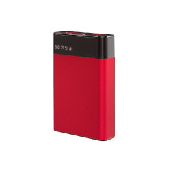 Внешний аккумулятор в металлическом корпусе Apria, 10000 mAh, красный
