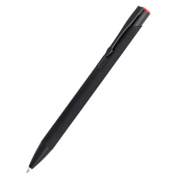 Ручка металлическая Саншайн софт-тач (цветная гравировка), красный