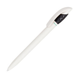 Ручка шариковая из биоразлагаемого пластика GOLF GREEN (белый, черный)
