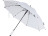 Зонт трость 23 Niel из переработанного ПЭТ-пластика, полуавтомат - Белый
