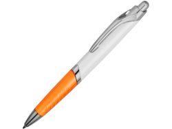 Ручка шариковая Призма, белый/оранжевый