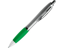 Ручка пластиковая шариковая CONWI, серебристый/папоротник