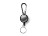 Брелок для ключей DOKI с карабином и выдвижным кольцом, черный