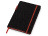 Бизнес блокнот Bossy с цветным срезом, твердая обложка, 128 листов, черный и красный