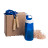 Набор подарочный INMODE: бутылка для воды, скакалка, стружка, коробка, синий (синий)