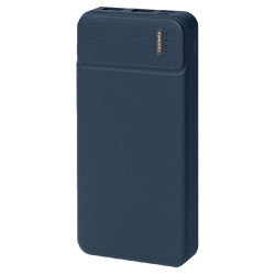 Универсальный аккумулятор OMG Flash 10 (10000 мАч) с подсветкой и soft touch,синий,13,7х6,87х1,55 мм (синий)