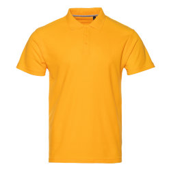 Рубашка поло мужская STAN хлопок/полиэстер 185, 04, жёлтый