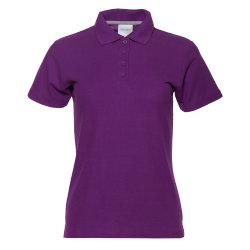 Рубашка поло женская STAN хлопок/полиэстер 185, 04WL, фиолетовый